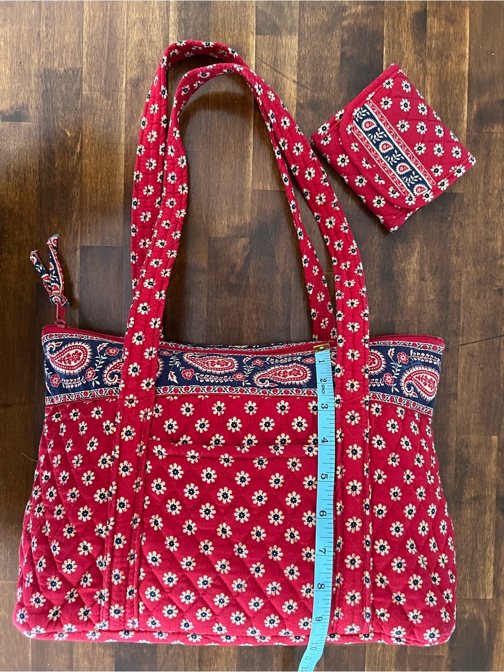 Vera Bradley Americana Red Betsy Bag & Wallet - Picture 6 of 8